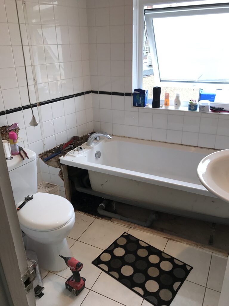 Bathroom refurb — original bath